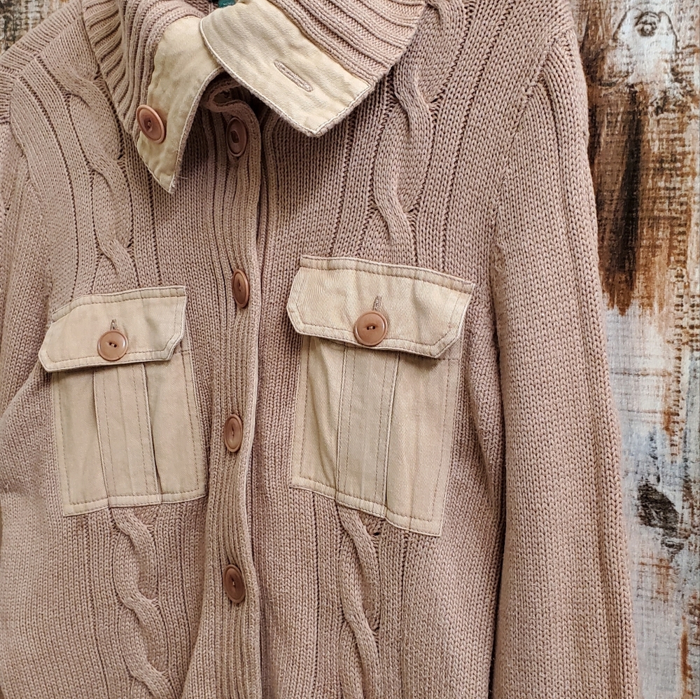 Lauren Jeans Company Large Cardigan Button up Sweater